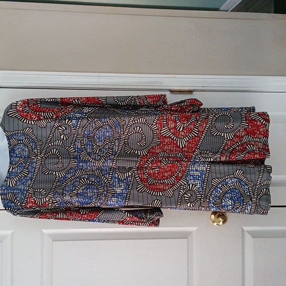 R&B collections red blue black gray shift dress career with pockets Sz 1XL - Picture 4 of 6